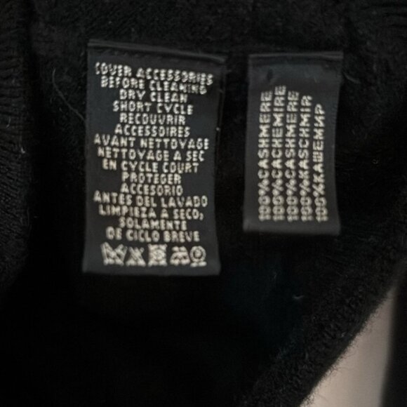 Ralph‎ Lauren Black Label 100% Cashmere Black Button Up V-Neck Cardigan Size XL - Picture 6 of 7